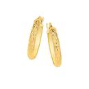 9ct-Gold-15mm-Half-Round-Diamond-Cut-Hoop-Earrings Sale