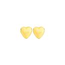 9ct-Gold-6mm-Heart-Stud-Earrings Sale