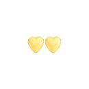 9ct-Gold-6mm-Heart-Stud-Earrings Sale