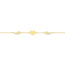 9ct-Gold-19cm-Cubic-Zirconia-Trace-Bracelet-with-Hearts-and-Wings Sale