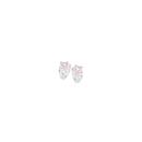Sterling-Silver-Cubic-Zirconia-Flower-Huggie-Earrings Sale