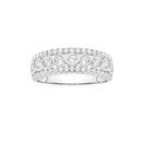 Silver-CZ-Wide-Hugs-Kisses-Ring-Size-O Sale