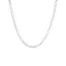 Italian-Made-Sterling-Silver-Bevelled-31-50cm-Solid-Dia-Cut-Figaro-Chain Sale