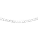 Sterling-Silver-45cm-Solid-Diamond-Cut-Curb-Chain Sale