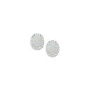 Sterling-Silver-Cubic-Zirconia-Created-Opal-Oval-Halo-Studs Sale