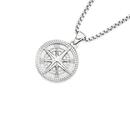 Stainless-Steel-Round-Compass-Gents-Pendant Sale