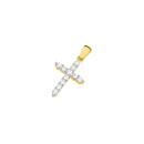 Alora-10ct-Gold-Lab-Grown-Diamond-Cross-Pendant Sale