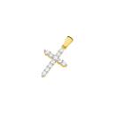 Alora-10ct-Gold-14-Carat-TW-Lab-Grown-Diamond-Cross-Pendant Sale