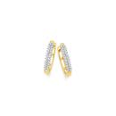 9ct-Gold-Diamond-Pave-Huggie-Earrings Sale