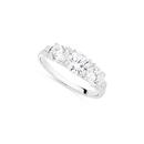 Sterling-Silver-Three-Stone-Cubic-Zirconia-Shoulder-Ring Sale