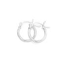 Sterling-Silver-2x14mm-Twist-Tube-Hoop-Earrings Sale