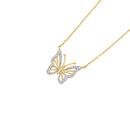 9ct-Gold-Diamond-Butterfly-Necklet Sale