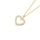 9ct-Gold-Diamond-Open-Heart-Pendant Sale