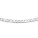 Silver-45cm-Solid-Flat-Diamond-cut-Curb-Chain Sale