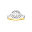 Alora-14ct-Gold-1-Carat-TW-Lab-Grown-Diamond-Cluster-Ring Sale