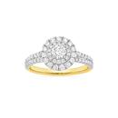Alora-14ct-Gold-Lab-Grown-Diamond-Cluster-Ring Sale