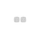 9ct-Yellow-Gold-Diamond-Cushion-Shape-Stud-Earrings Sale