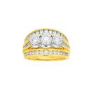 9ct-Gold-Diamond-Trilogy-Wide-Band Sale