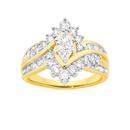 Alora-10ct-Gold-Lab-Grown-Diamond-Fancy-Marquise-Cluster-Ring Sale