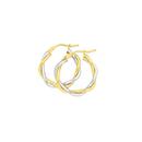 9ct-Gold-Two-Tone-15mm-Entwined-Twist-Hoop-Earrings Sale