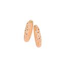 9ct-Rose-Gold-Diamond-cut-Huggie-Earrings Sale