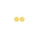 9ct-Gold-95mm-Diamond-Cut-Disc-Stud-Earrings Sale