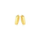 9ct-Gold-10mm-Rectangular-Tube-Hoop-Earrings Sale