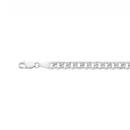 Sterling-Silver-20cm-Flat-Curb-Bracelet-Made-In-Italy Sale