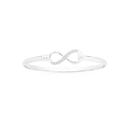 Sterling-Silver-Cubic-Zirconia-Infinity-Bangle Sale