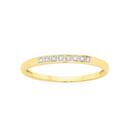 9ct-Gold-Diamond-Fine-Bar-Band Sale
