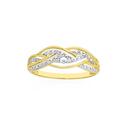 9ct-Gold-Diamond-Double-Braid-Ring Sale