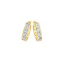 9ct-Gold-Diamond-Claw-Set-Hoop-Earrings Sale