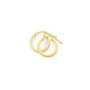 9ct-Gold-10mm-Rectangular-Tube-Hoop-Earrings Sale