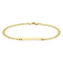 9ct-Gold-19cm-Solid-Curb-ID-Bracelet Sale