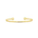 9ct-Gold-60mm-Hollow-Oval-Cuff-Bangle Sale