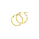 9ct-Gold-15mm-Entwined-Twist-Hoop-Earrings Sale