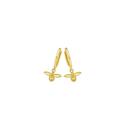 9ct-Gold-Bumble-Bee-Drop-Huggie-Earrings Sale