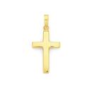 9ct-Gold-20mm-Polished-Cross-Pendant Sale