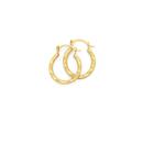 9ct-Gold-10mm-Hammered-Texture-Creole-Earrings Sale