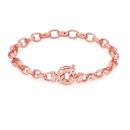9ct-Rose-Gold-19cm-Solid-Belcher-Bolt-Ring-Bracelet Sale