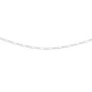 Italian-Sterling-Silver-45cm-Figaro-Chain Sale