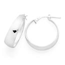 silver-flat-20mm-creole-hoop-earrings Sale