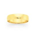 9ct-Gold-5mm-Half-Round-Wedding-Ring-Size-S Sale