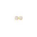 9ct-Gold-Diamond-Bezel-Stud-Earrings Sale