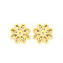 9ct-Gold-Flower-Stud-Earrings Sale