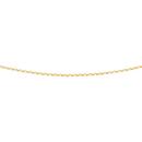 9ct-Gold-45cm-Solid-Diamond-cut-Oval-Belcher-Chain Sale
