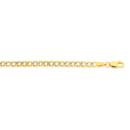 9ct-Gold-195cm-Two-Tone-Curb-Bracelet Sale