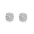 9ct-Yellow-Gold-Diamond-Cluster-Stud-Earrings Sale