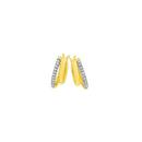 9ct-Gold-Diamond-Double-Hoop-Earrings Sale