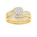 9ct-Gold-Diamond-Bridal-Set Sale